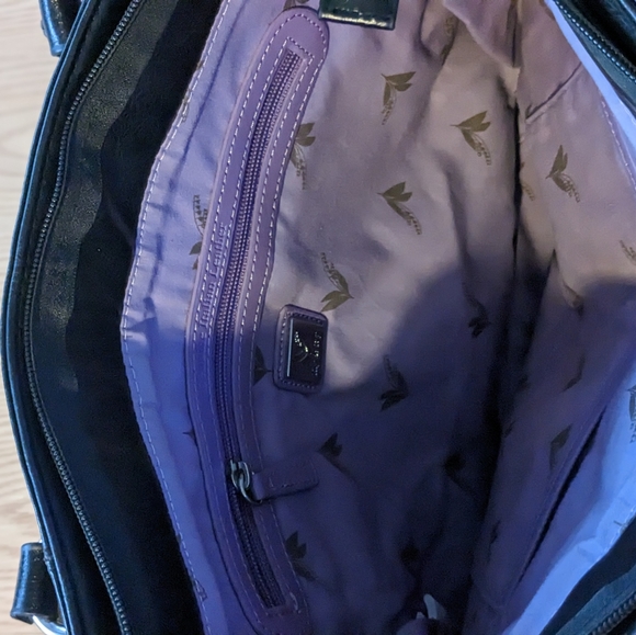 Black leather Lily and Ivy shoulder bag - Picture 3 of 3